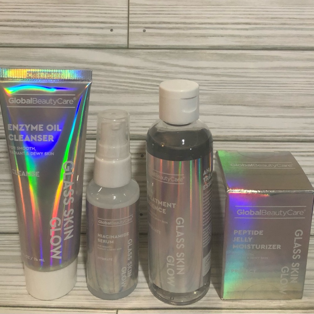 Global Beauty Care Glass Skin Collection Smooth, Radiant & Dewy Skin.